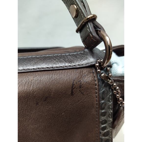 Coach Pinnacle Eva Lake Brown Leather Satchel Shoulder Bag Limited Edition- $698 - Picture 9 of 16
